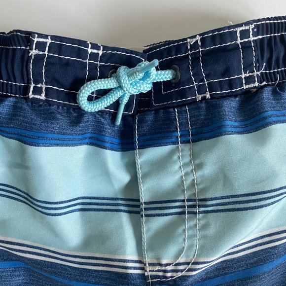Carter's Boys Blue Stripe Swim Trunks Size 2T - Picture 3 of 6